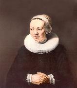 Adriaantje Hollaer  wife of the painter Hendrick Martensz Sorgh REMBRANDT Harmenszoon van Rijn